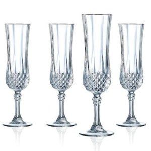 Cristal D'Arques Éclat Paris - Longchamp Collection - 4 Flutes